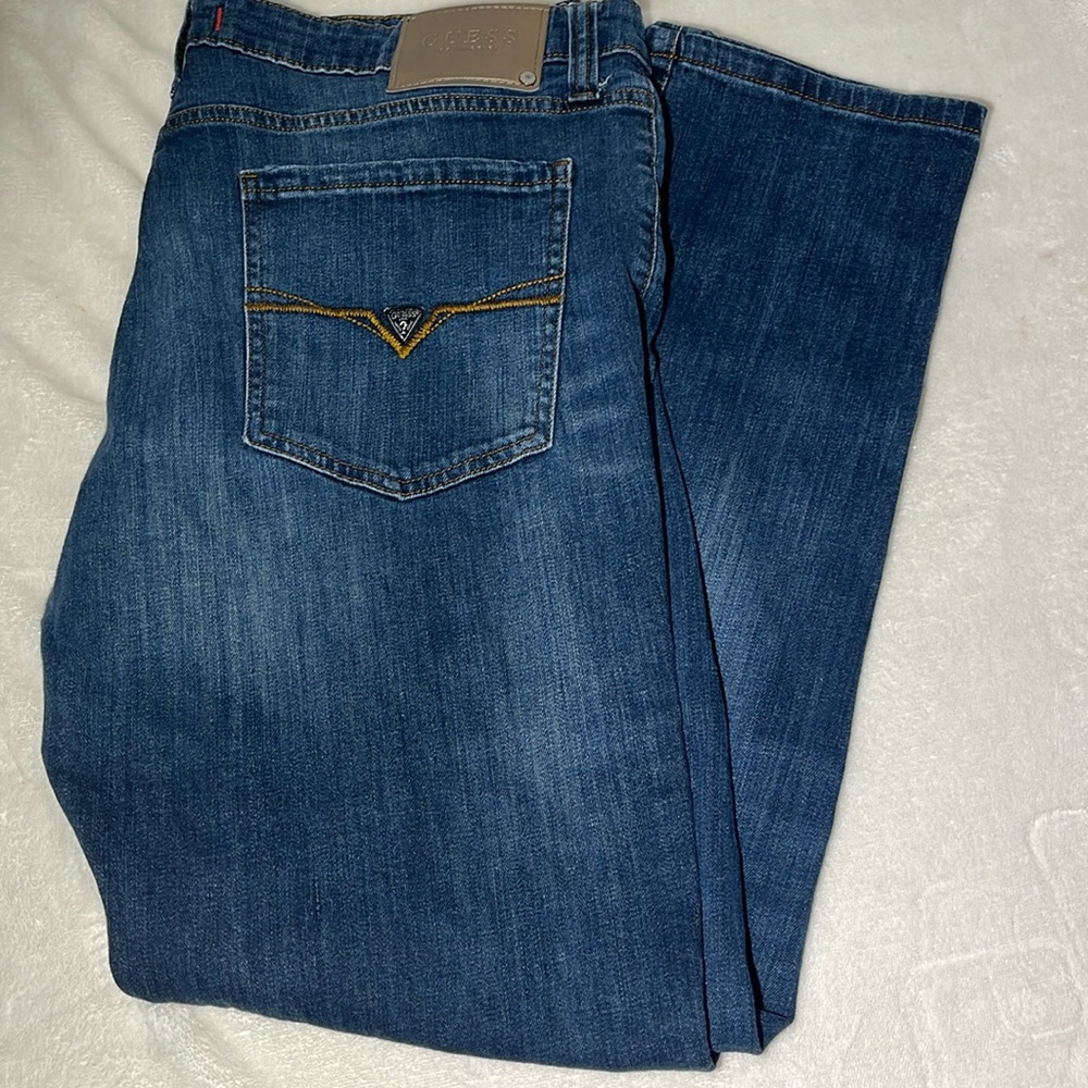 38/32 Vintage Guess Jeans - Medium Rise Tapered Slim Halsted Fit Jeans